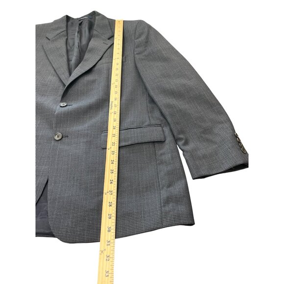 Polo University By Ralph Lauren Mens Wool Blazer 42R Navy Blue Made In Canada - Picture 5 of 7